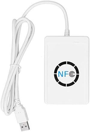 USB NFC Smart IC Card Reader Writer Copier Duplicator Contactless 13.56MHz 424kbps Compatible with ISO 14443 Types A and B for Felica NFC Tags