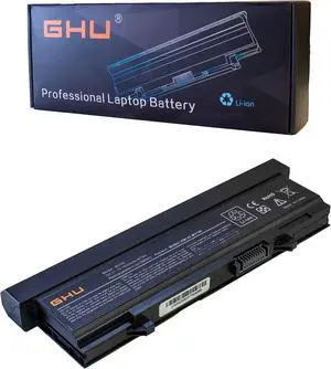 GHU New Battery 87 WHR 9-Cell Laptop Replacement for RM661 RM649 MT322 PW640 KM668 KM752 KM970 WU841 T749D KM760 KM742 Compatible with Dell Latitude E5400 E5410 E5500 E5510 Computer 7800 mAh