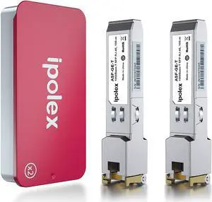 100/1000BASE-T Copper SFP to RJ45 Module, Auto-Negotiation Gigabit Mini-GBIC RJ45 SFP Transceiver, Compatible for Cisco GLC-T(10/100/1000), SFP-GE-T(10/100/1000Mbps), up to 100m, 2 Pack