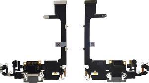 Charging Port Connector Headphone Flex Cable Module Replacement Compatible with iPhone 11 Pro 58 inch White