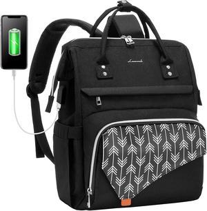 LOVEVOOK Laptop Backpack for Women,17 Inch Work Travel Bag Business Computer Bags Teacher Doctor Nurse Backpack Purse, College Backpack (Upgraded)