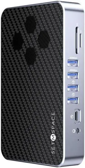 DisplayLink Docking Station with Dual Display, 2 HDMI Ports and 1 DisplayPort for Double 4K Display, Laptop 15 in 1 Docking Station with 100W PD Charging, SD/TF, 1 USB-C, 6 USB-A Ports, 3.5mm Audio
