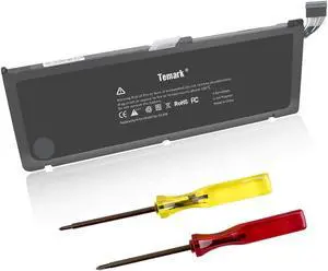 Temark Replacement Laptop Battery A1309 Compatible with MacBook Pro 17inch A1297 (Only fit Early 2009 Mid2009 Mid2010 Version), fits for MC226/A MC226CH/A MC226J/A 020-6313-C 661-5037-A (95Wh)