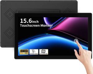 Showscren Touch Screen Monitor 15.6 Inch 10-Points Touch Industrial Monitor, 1920 * 1080, FHD HDMI,VGA& USB Embedded Touchscreen Monitor for Device POI/POS/Kiosk/Automation, Built-in Speakers, VESA