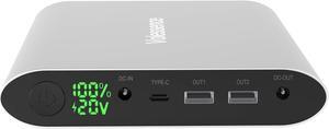 Volessence Laptop Portable Charger 185Wh/50000mAh Travel Laptop Power Bank 5/8.4/9/12/16/20V External Battery Pack for Dell HP Lenovo Toshiba ASUS Acer Laptop Phone and More
