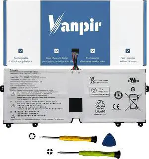 VANPIR LBS1224E Laptop Battery Compatible with LG Gram 2018 13Z980 14Z980 15Z980 15Z990 Series Notebook 7.7V 72Wh 9450mAh Support 30 Days Return or Exchange and 12 Months Warranty
