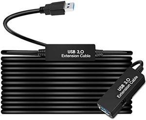 S.H.Y SPRUCES 50FT USB 3.0 Active Extension Cable, USB Extension Cord A/M to A/F15M,USB 3.0 Extender Cable, for USB HUB,Webcam,Xbox,Oculus Quest 2 VR,PS4,Printer,External Hard Disk