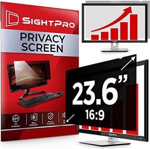 SightPro 23.6 Inch 16:9 Computer Privacy Screen Filter for Monitor - Privacy Shield and Anti-Glare Protector
