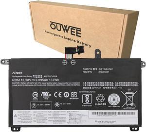 OUWEE 00UR891 Laptop Battery Compatible with Lenovo ThinkPad T570 T580 P51S P52S Series Notebook 00UR890 01AV493 SB10L84121 SB10L84122 00UR892 SB10L84123 15.28V 32Wh 2095mAh 4-Cell