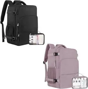 Sinaliy Travel Backpack, Personal Item Size Airline Approved, Backpack with Multi-Pockets, College Backpack Bag, Waterproof Carry On Business Backpack