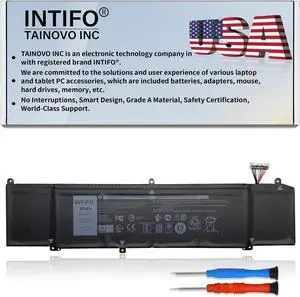 INTIFO 90Wh XRGXX Laptop Battery Compatible with Dell Alienware 2018 Year Orion M15 P79F M17 R1 P37E G5 5590 G7 7590 7790 Series Notebook 1F22N JJPFK 8622M HYWXJ K69WH 6YV0V [11.4V 90Wh 6-Cell]