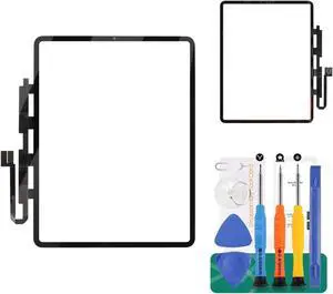 for iPad Pro 12.9 2021 Screen Replacement for iPad Pro 12.9 5th Touch Screen Repari Kits for iPad Pro 12.9 5th Gen Digitizer Screen Replacement A2379 A2378 A2461 Black (No LCD/Display)