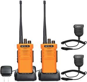 Retevis RT29 Two Way Radios Long Range Rechargeable,High Power 2 Way Radio,Adults Walkie Talkies with IP67 Waterproof Mic VOX Emergency Alarm for Survive Adventure Offroad(2 Pack)