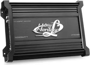 Lanzar Mono-Block Mosfet Amplifier - 2 Ohm Stable, Heritage Series Car Audio Amplifier, Class AB High-Current Dual Discrete Drive Stages, 5 Way Protections with Bass Boost Circuitry - HTG158