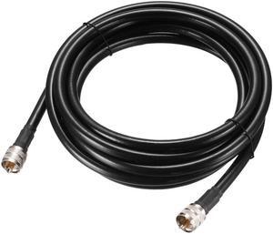 uxcell UHF Male PL-259 to UHF Male PL-259 Low Loss RG213 Coax Jumper Cable 3.66M/12Ft