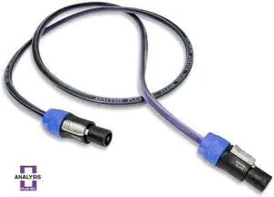Clear Oval Speaker Cable with SpeakOn Connectors (4ft)