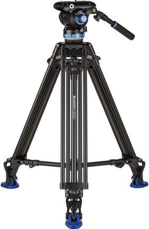 Benro A673TM Dual Stage Aluminium Video Tripod S8PRO Head - 75mm Bowl, 3-Leg Sections, Twist Lever-Lock