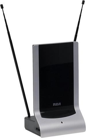 RCA Amplified Indoor HDTV Antenna with SmartBoost Technology, NextGen TV, Compatible to Deliver Stunning 4K Ultra HD Picture and Quality Sound, 6' Built-In Coax Cable