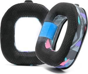 WC Freeze A40- Hybrid Fabric Cooling Gel Replacement Earpads for Astro A40 TR Only, Made by Wicked Cushions, Improved Durability, Thickness and Sound Isolation | 90's Black
