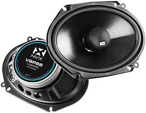 NVX(r) VSP68 6x8 / 5x7 Premium Car Speakers, 600W Max, 200W RMS, 2-Way Coaxial w/ 1" Silk Dome Tweeters & Built-in X-Overs, Easy to Install in Cars/Trucks/Doors (Pair)