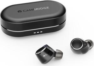 Cambridge Audio Melomania M100 Earbuds - in Ear True Wireless Headphones with Active Noise Cancelling, Hi-Fi Sound, Bluetooth, Featuring Combined 52 Hour Battery Life with Charging Case - Black
