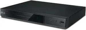 LG DP132H DVD Player Full HD Upscaling, Traditional DVD Playback, USB Playback, HDMI Out, USB Direct Recording, with Remote Control  Black