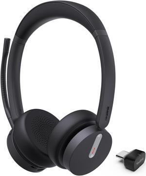 Yealink BH70 Dual Wireless Headset with Mic for Work, Bluetooth Headphone with Teams Certification, up to 35h Talk Time, 147g All-Day Wearing Comfort, Perfect for Open Office Home Hybrid Work, USB-C