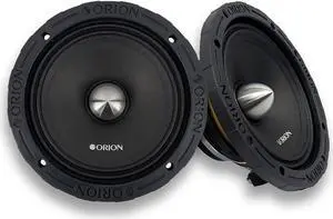 ORION HCCA64N HCCA Series 6.5 Ultra Efficient Neodymium Midrange Loudspeaker, 1400W Max Power, 350W RMS, 4 Ohm, 1.5 Voice Coil - High Output Pro Car Audio Stereo, Premium Quality Speaker (Pair)