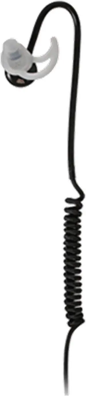 Surveillance Earpiece 1-Wire Intrepid with a Set of 3 Eartips (S, M, L) for Right Ear, with Kevlar Braided Cable for Motorola TRBO SL Series SL300, SL1600, SL7550, SL4000, SL4010. M8 Type Connector.
