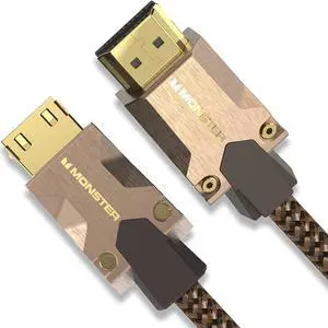 Monster M-Series Certified Premium HDMI Cable 2.0, Features 4K Ultra HD at 60Hz Refresh Rate, Duraflex Jacket, and Triple Layer Shielding, 25 Gbps - 16.4 ft