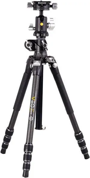 Vanguard VEO3T+264CB Carbon Fiber Travel Tripod with Ball Head and Multi-Angle Center Column for Overhead Shots
