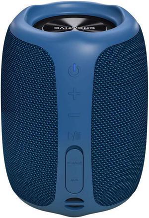 Creative Muvo Play Portable Bluetooth 5.0 Speaker, IPX7 Waterproof for Outdoors, Up to 10 Hours of Battery Life, with Siri and Google Assistant (Blue)