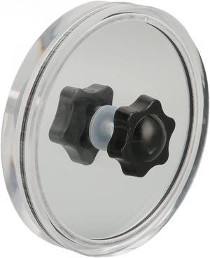 Record Label Saver, Waterproof Record Cleaner Clamp, Supplies Protector for 12in (Black)