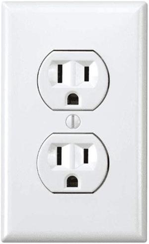 AES indoor Spy Cameras - 60 Day Battery Powered WiFi Power Receptacle Electrical Oulet Hidden Spy Camera (White), 720p