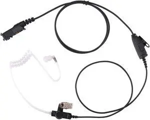 AIRSN Earpiece for Motorola XPR3300e XPR3500e XPR3300 XPR3500 Radio Walkie Talkie with MIC and PTT Single Wire Acoustic Tube Headset, Long Life Design