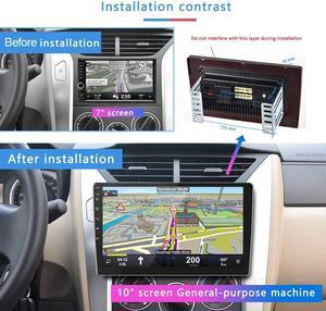 Android 13 Car Radio 10 Inch Touch Screen GPS Sat Navi Stereo Player AMprime 2 Din Bluetooth WiFi FM Receiver Mobile Phone Mirror Link Dual USB + Backup Camera