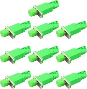 ANPTAIKE E2000-FC/LC/ST Optical Fiber Connection Adapter Coupler Flange Plate Radio and Television Network Data Test General(E2000-FC/APC 10pcs)