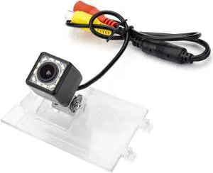 aSATAH 12 LED Adjustable Angle Car Rear View Camera for Jeep Compass/Jeep Patriot/Jeep Liberty 2011~2015 & Vehicle Camera Waterproof and Shockproof Reversing Backup Camera (12 LED Adjustable Angle)