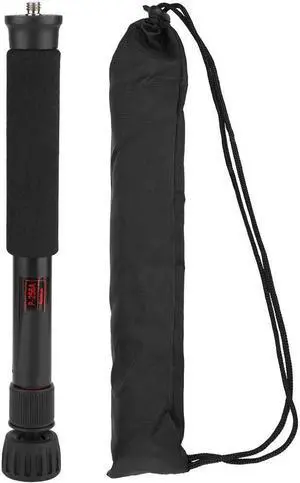 Mini Camera Monopod 48 Inch, Portable Adjustable Height Monopod Selfie Stick Mount Support Rod for DSLR Camera Mirrorless Camera, Flash, Mobile Phone(P-256A)