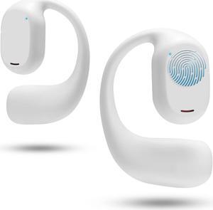 ASIILOVI Open Ear Headphones VG332 2024 Version, Air Conduction Headphones Bluetooth 5.3 Touch Control Wireless Earbuds, Up to 16 Hours Playtime Earphones with Dual 16.2mm Dynamic Drivers