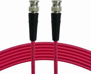 AV-Cables 12G 4K UHD SDI BNC RG59 Cable - Belden 4505R - Red (10ft)