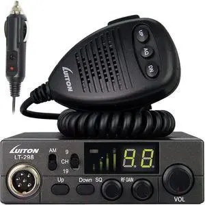 LUITON 40-Channel CB Radio LT-298 Compact Design with External Speaker Jack, Large Easy to Read LED Display Compatible with 12-24V Voltage