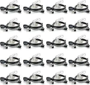 20 Pack Walkie Talkie Earpiece with Mic for BaoFeng Radio Retevis Headset for Baofeng UV-5R BF-888S Arcshell Retevis H-777 RT21 RT22 Kenwood 2 Way Radio by LUITON