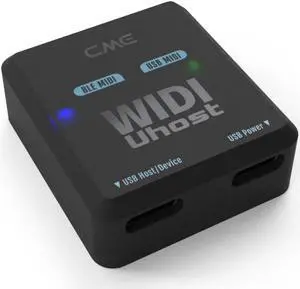CME WIDI Uhost - Bluetooth USB MIDI Interface + USB host for Class Compliant USB MIDI Instrument, MIDI Controller, MIDI Keyboard, Windows, Mac, iOS & Android, Linux, ChromeOS