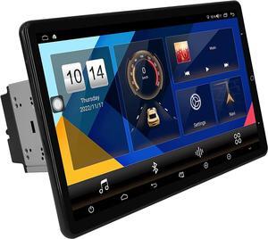 Cidava Universal Double Din Car Stereo Carplay Radio 13.3 Inch Octa Core, Rotatable Android Navigation Car Stereo with 1920x1080 IPS 6GB+128GB, Support Bluetooth 5.1/AM/FM Radio/4G LTE/Back-Up Camera