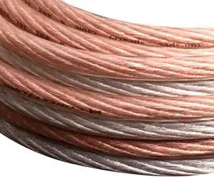 Conext Link PSC8CGS-20 Parallel Gold Silver Speaker Cables Full Gauge Oxygen Free Copper Zip Wire (8 Gauge, 20 feet) 11303