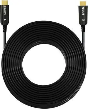 CSILU Fiber Optic HDMI Cable 99ft/30m HDMI Over Fiber 4K@60Hz, 4:4:4/4:2:2/4:2:0, HDR, Dolby Vision, HDCP2.2, ARC, 3D, 18.2Gbps, Suitable for Apple TV, HDTV, Roku TV Box, Playstation 4 PS3,Xbox
