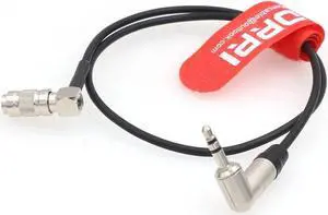 DRRI UltraSync ONE DIN 1.0/2.3 to Right Angle 3.5mm mini Jack timecode Cable (Elbow din Cable)