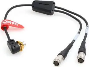 DRRI Hirose 20 pin Lens Control Y-Cable for Servo Controller to Canons Cinema CN-E 18-80mm Servo Lenses