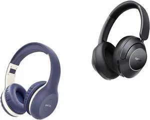 EarFun K2 Kids Bluetooth Headphones, Volume Limited, 40H Playtime, Active Noise Canceling, LDAC Hi-Res Sound, Black